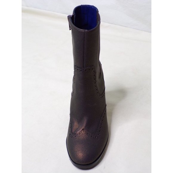 VALENTINA RANGONI FIRENZE Short Boot Block Heel Bronze 7 NEW - Picture 6 of 10